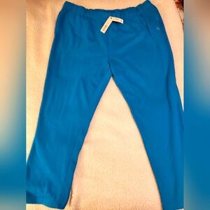 Zelos men's 2XLT steel teal drawstring sweatpants. NWT